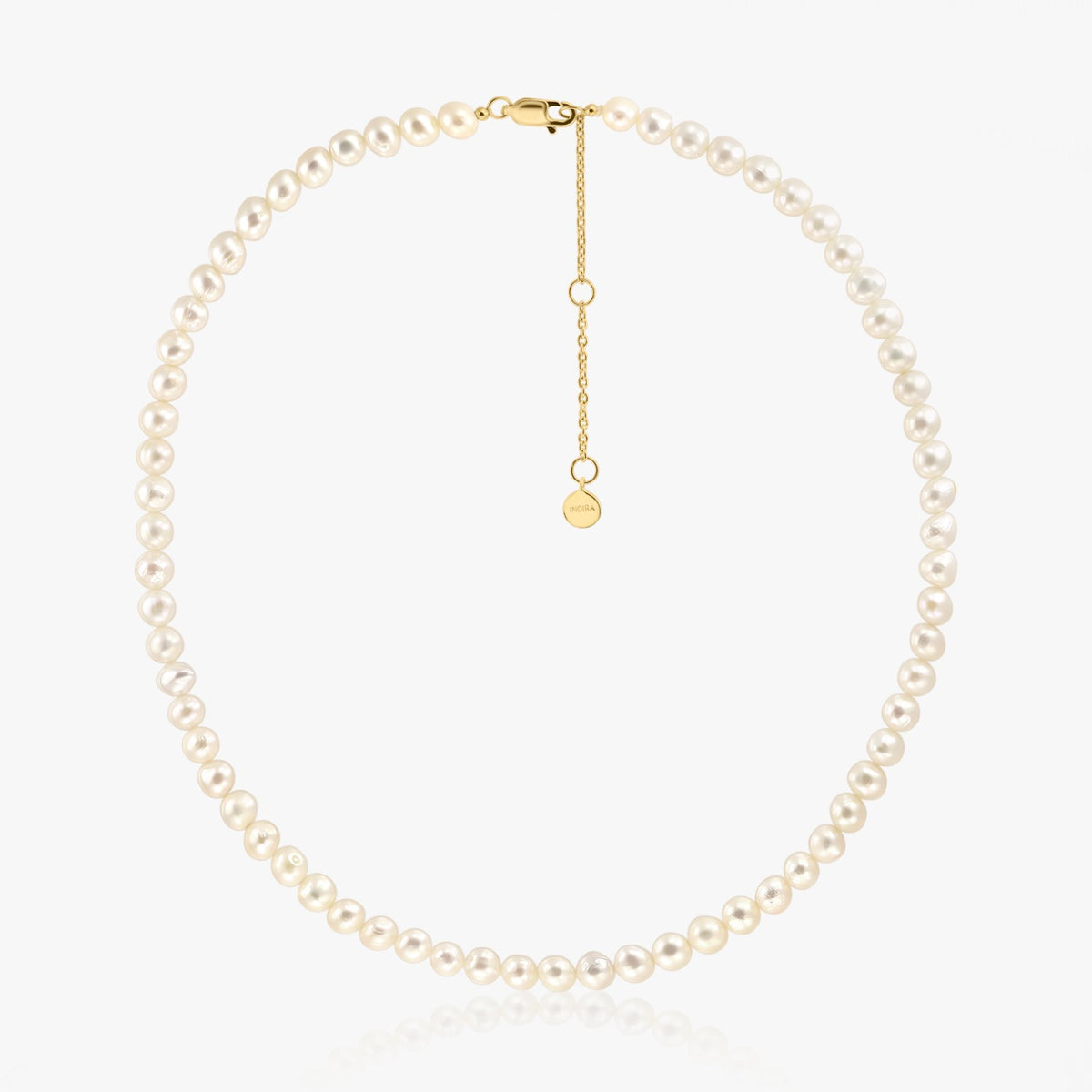 Colier din argint Golden Finesse - Perle Naturale - Indira