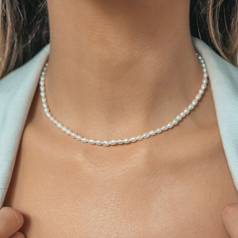 Colier din argint Jacqueline - Perla Naturala - Indira