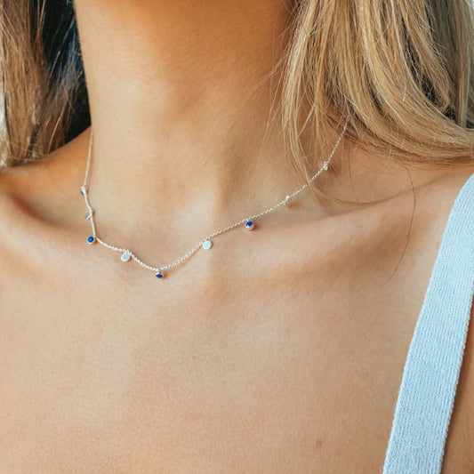 Colier din argint Noora - Lapis Lazuli - Indira