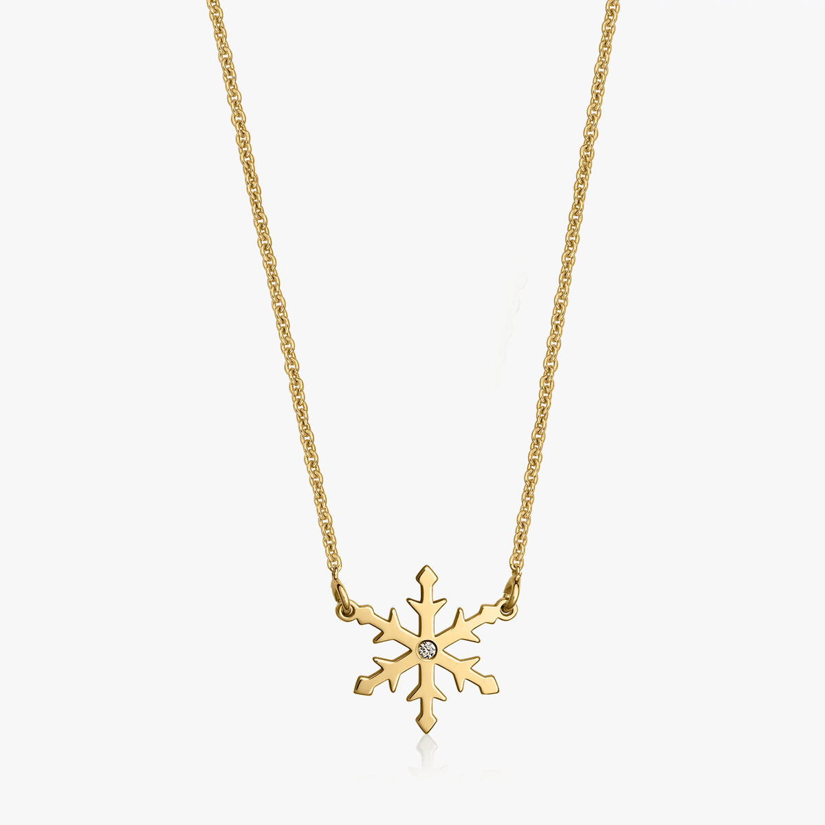 Zlatý náhrdelník Snow - Diamanty - Indira