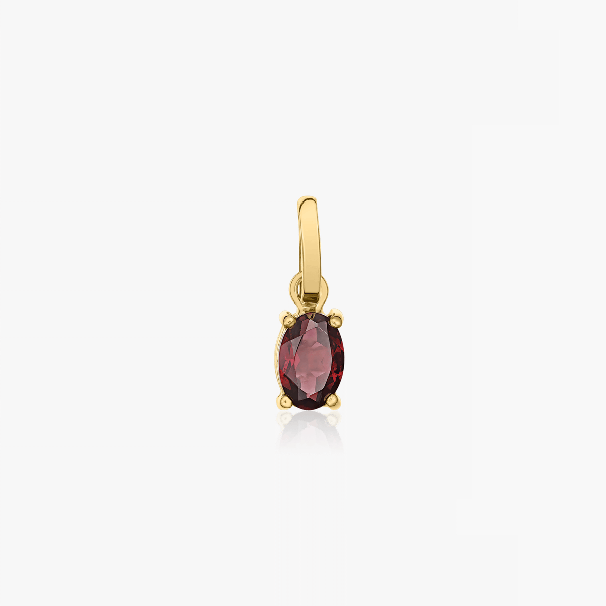 Pandantiv din aur Red Sparkle - Rodolit - Indira