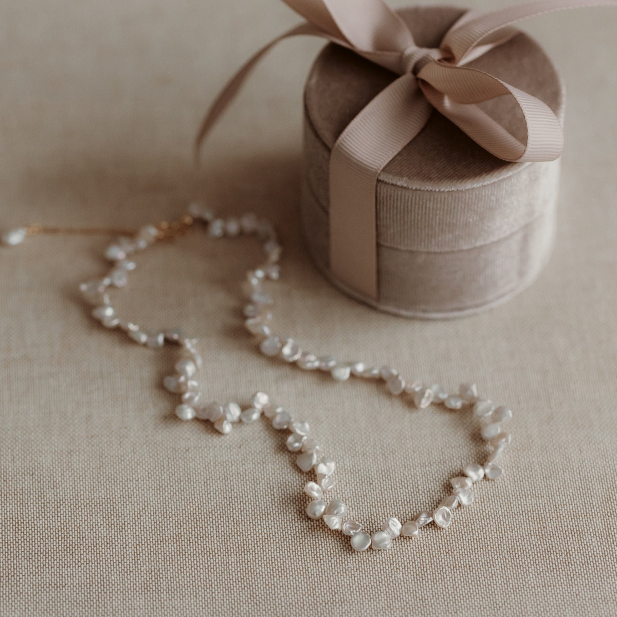 Colier din argint Brielle - Perle naturale - Indira