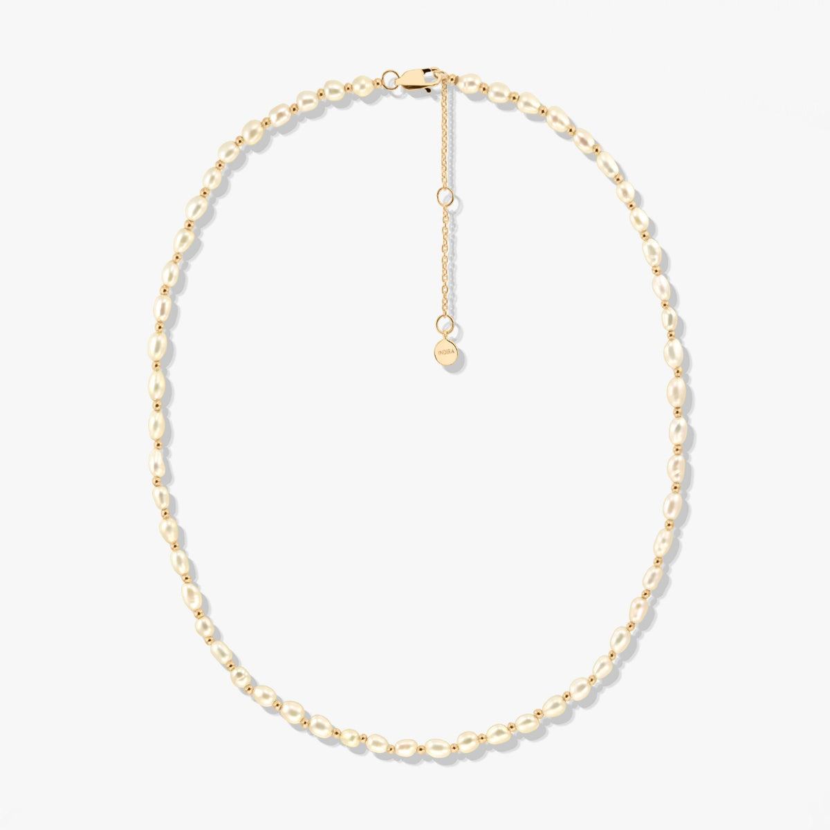 Colier din argint Golden Mini Cherie - Perle de Cultură