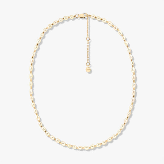 Colier din argint Golden Mini Cherie - Perle de Cultură