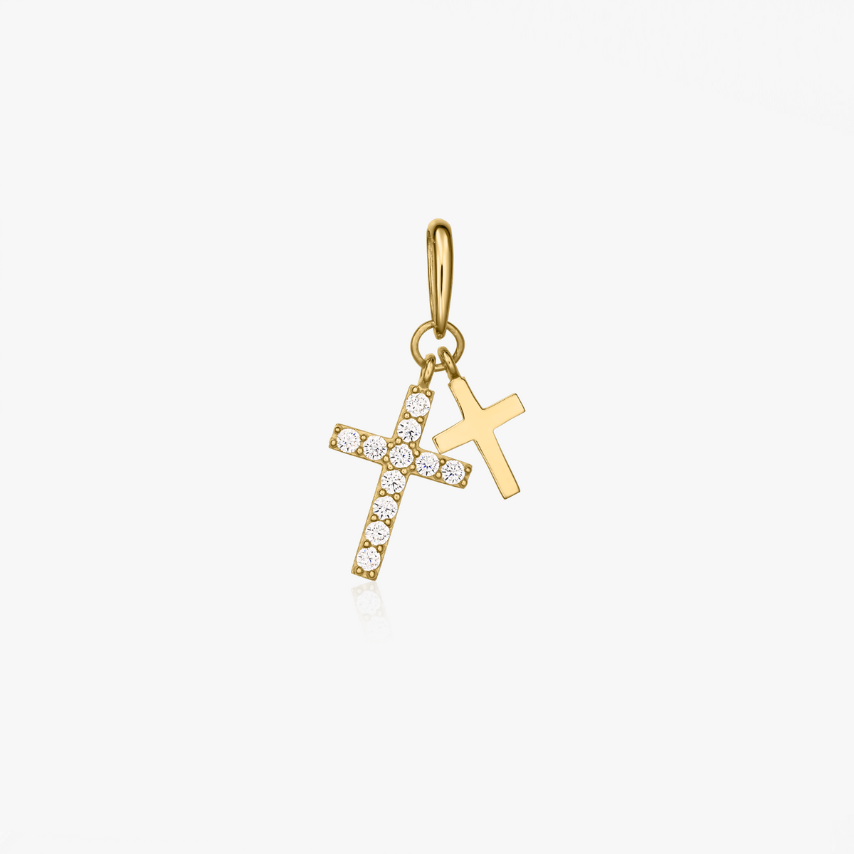 Pandantiv din aur Double Cross - Indira