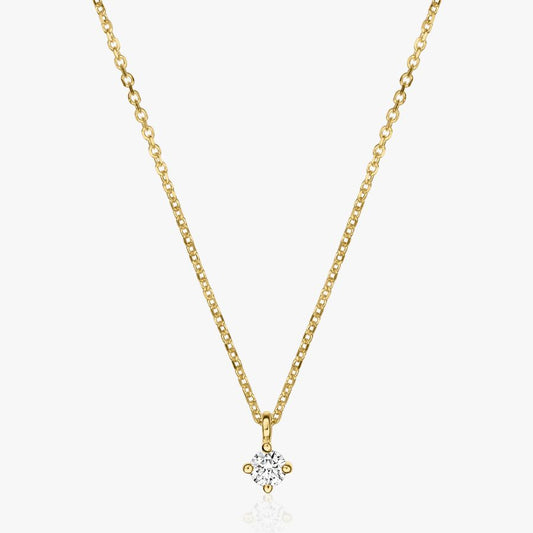 Colier din aur Timeless - Diamant 0.05 CT - Indira