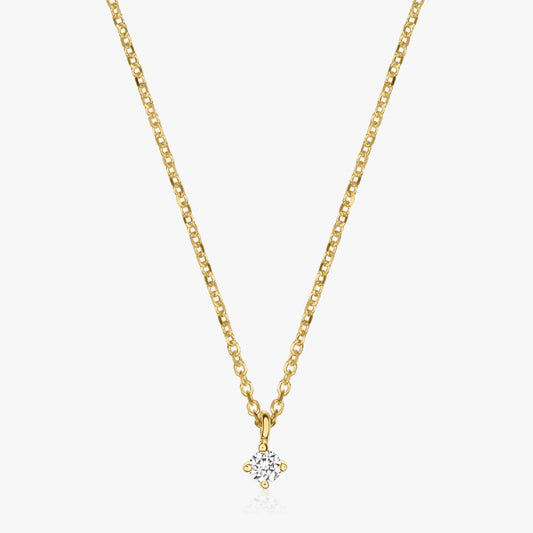 Colier din aur Timeless - Diamant 0.03 CT - Indira