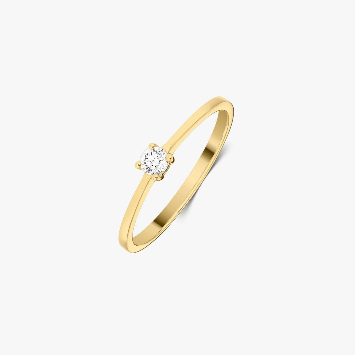Inel din aur Timeless - Diamant 0.1 CT - Indira