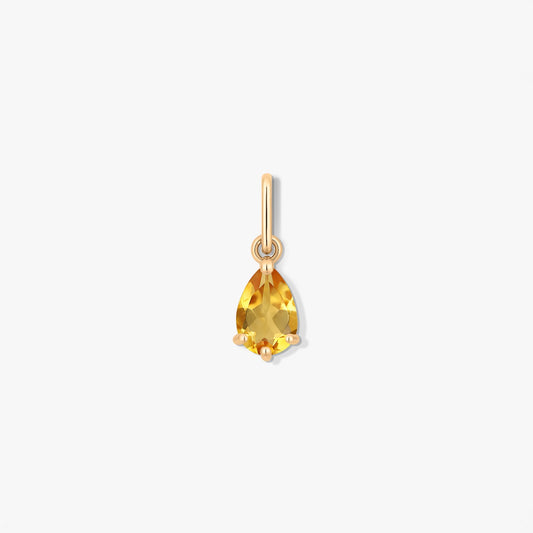 Pandantiv din aur Birthstone November - Citrin