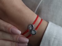 Brățară șnur din aur alb Birthflower - May Lily