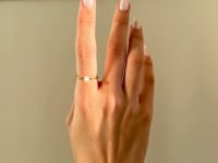 Inel din argint Golden Pearl Solitaire