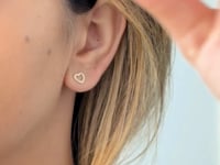 Cercei din aur Forever In Love - Diamante Naturale