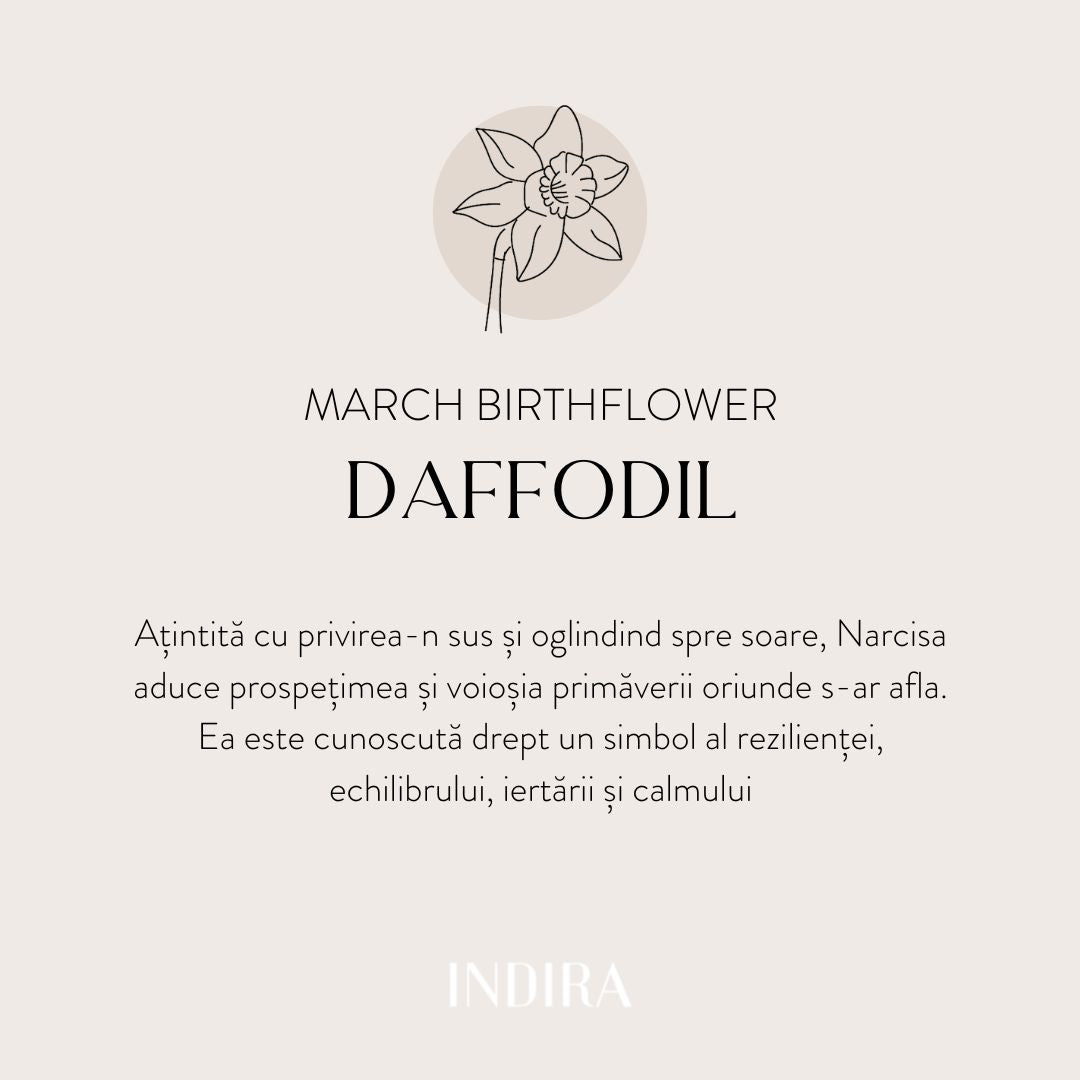 Strieborný náhrdelník Golden Birthflower