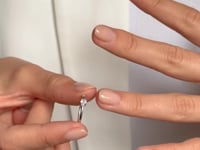 Inel din argint Birthstone June - Piatra Lunii