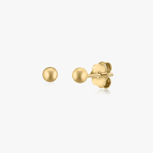 Cercei din aur Golden Sphere - Indira