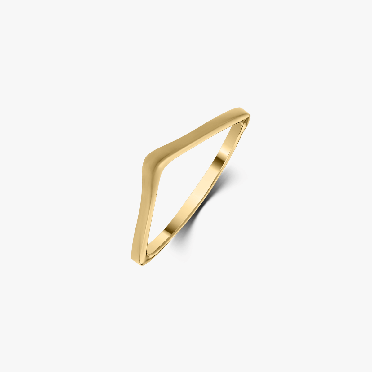 Zlatý prsteň Simple V of Gold - Indira